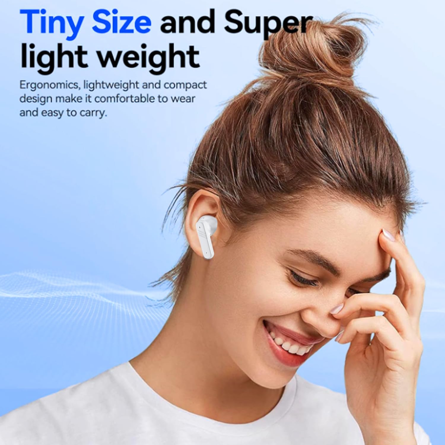 SZHYHTIKI Wireless Bluethooth Earphones,Touch Screen Bluetooth